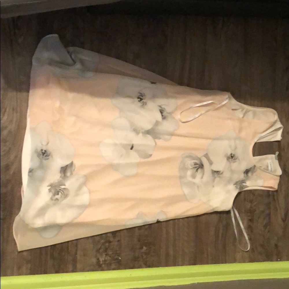 Calvin Klein light pink dress never worn size 2